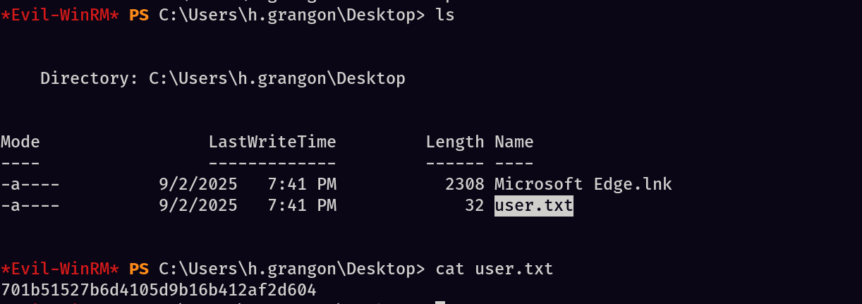 user.txt captured