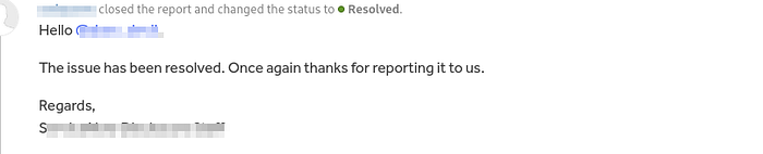 Screenshot of resolution